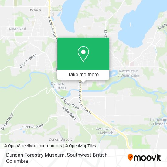 Duncan Forestry Museum plan