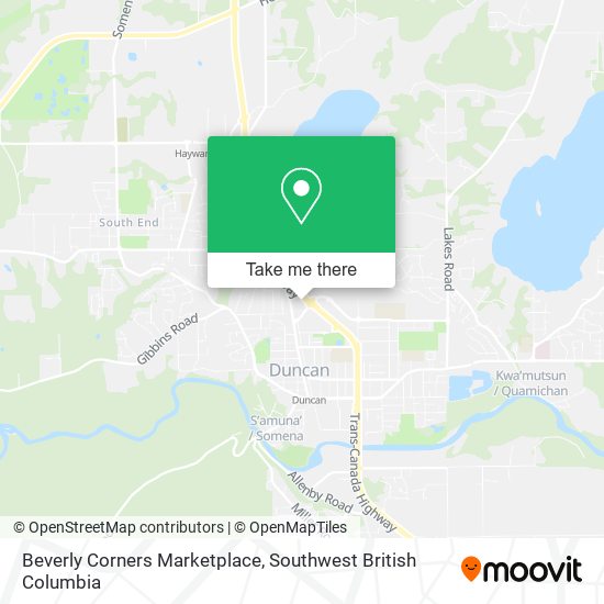 Beverly Corners Marketplace map