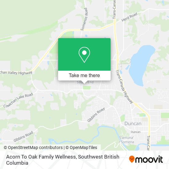 Acorn To Oak Family Wellness map