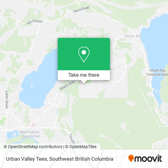 Urban Valley Tees map