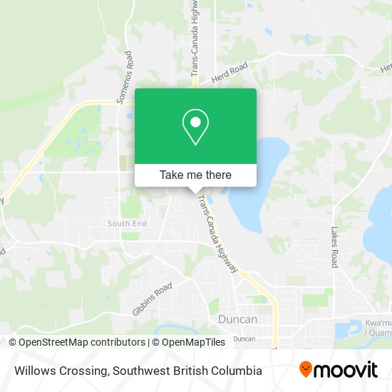 Willows Crossing map
