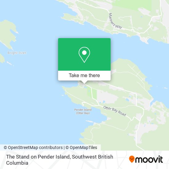 The Stand on Pender Island map