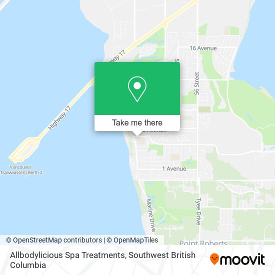 Allbodylicious Spa Treatments map