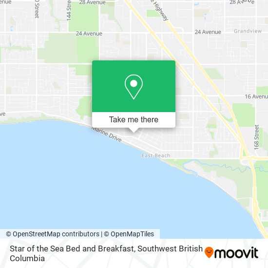 Star of the Sea Bed and Breakfast map