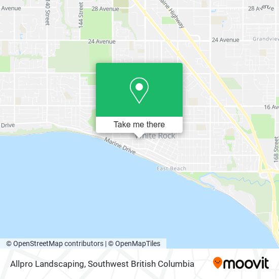 Allpro Landscaping map