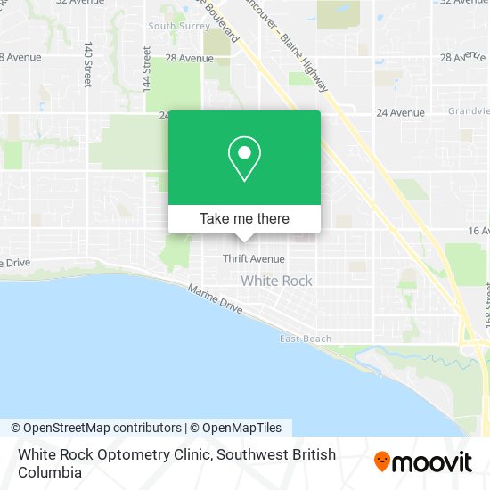 White Rock Optometry Clinic map