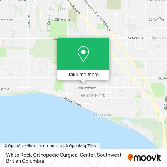 White Rock Orthopedic Surgical Center plan