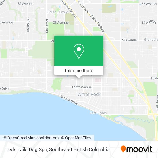 Teds Tails Dog Spa map