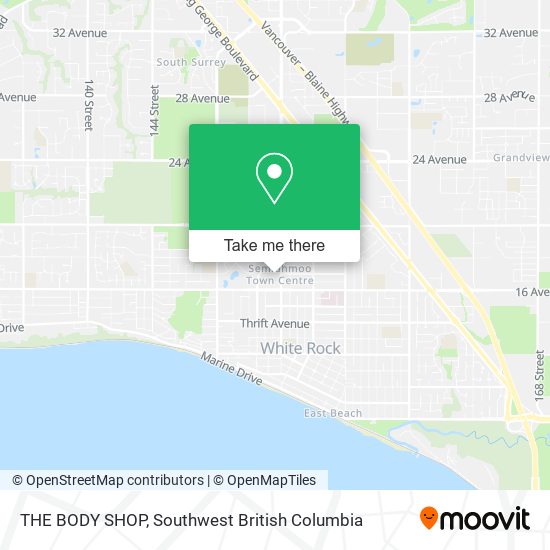 THE BODY SHOP map