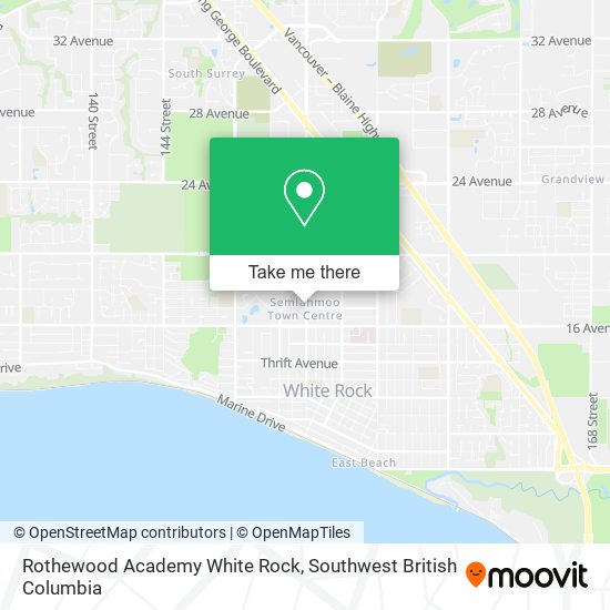 Rothewood Academy White Rock map