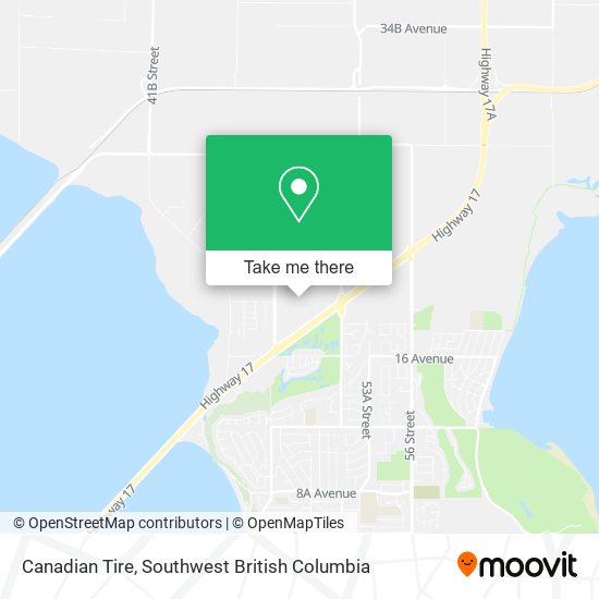 Canadian Tire map