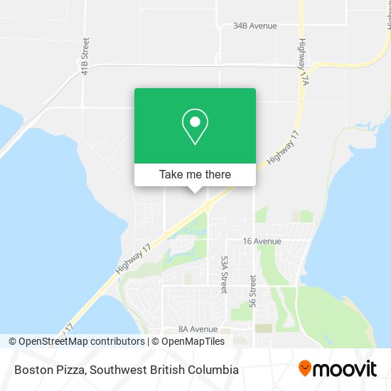 Boston Pizza map