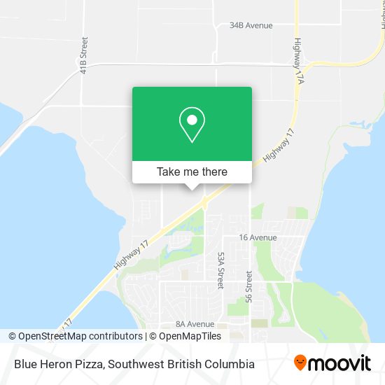 Blue Heron Pizza map