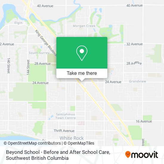 Beyond School - Before and After School Care map