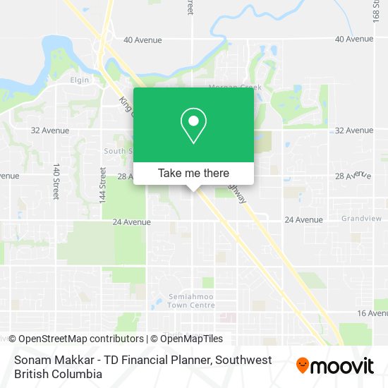 Sonam Makkar - TD Financial Planner map