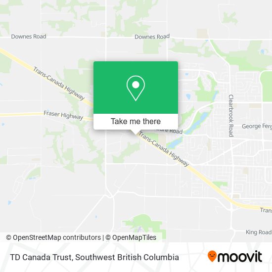 TD Canada Trust map