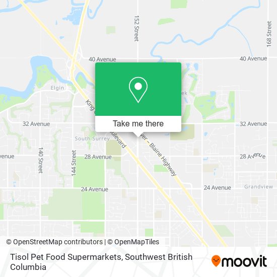 Tisol Pet Food Supermarkets map