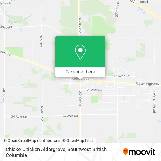 Chicko Chicken Aldergrove map