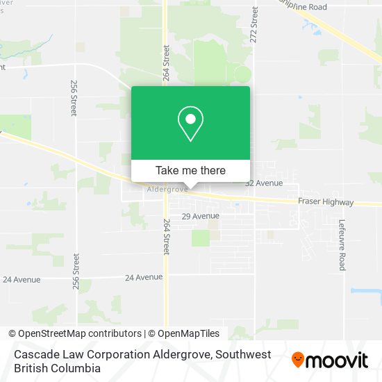 Cascade Law Corporation Aldergrove map