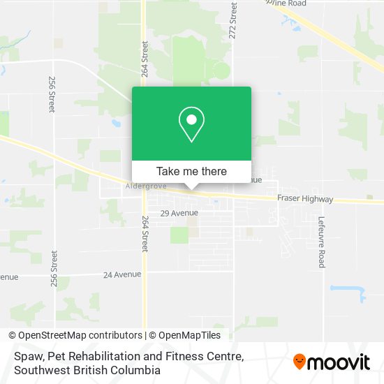 Spaw, Pet Rehabilitation and Fitness Centre map