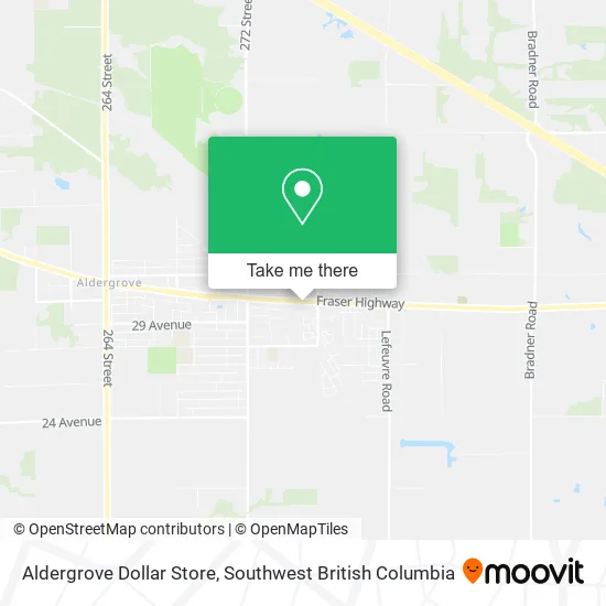 Aldergrove Dollar Store map