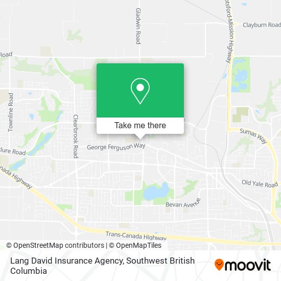 Lang David Insurance Agency map