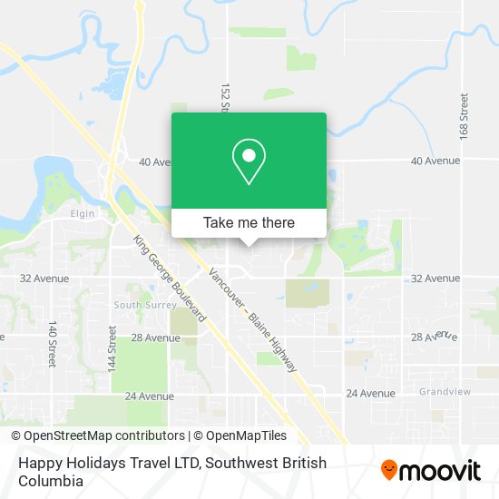 Happy Holidays Travel LTD map