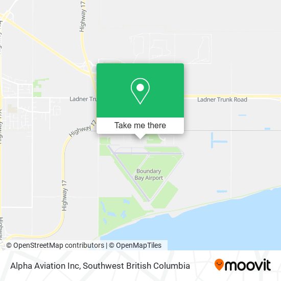 Alpha Aviation Inc map