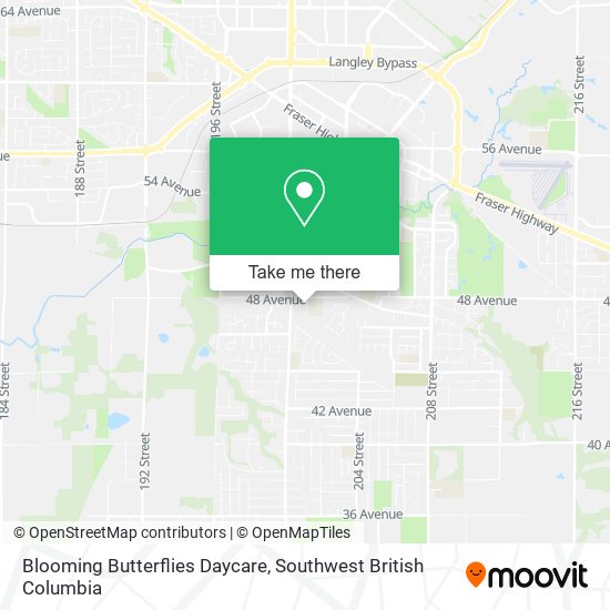 Blooming Butterflies Daycare map
