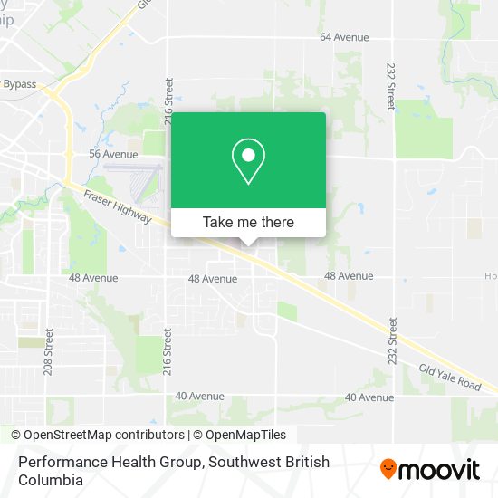 Performance Health Group map