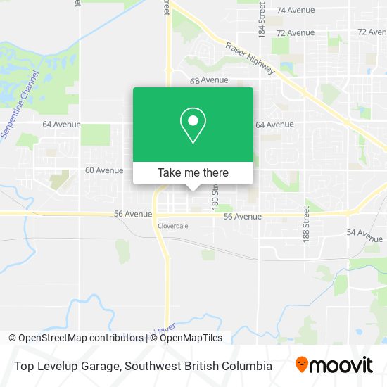 Top Levelup Garage map