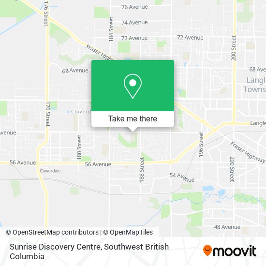 Sunrise Discovery Centre map