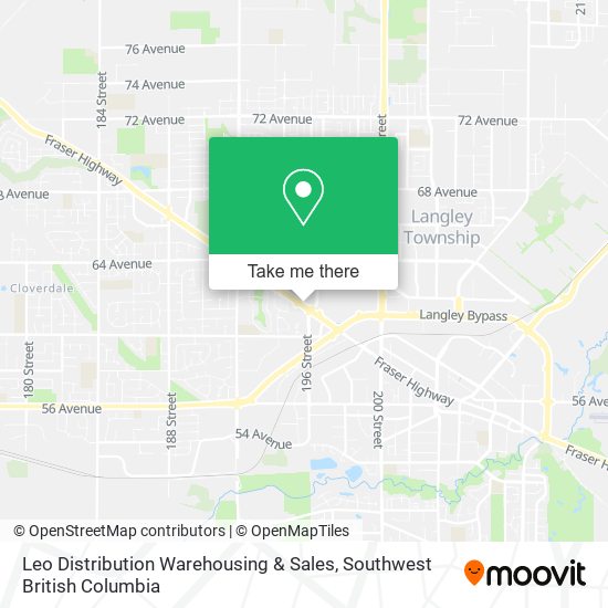 Leo Distribution Warehousing & Sales map