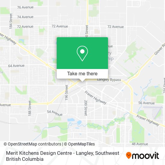 Merit Kitchens Design Centre - Langley map