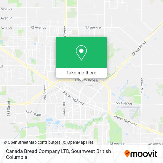 Canada Bread Company LTD map