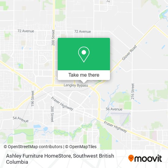 Ashley Furniture HomeStore map