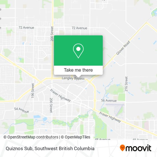 Quiznos Sub map