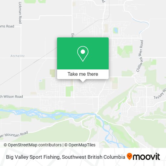 Big Valley Sport Fishing map