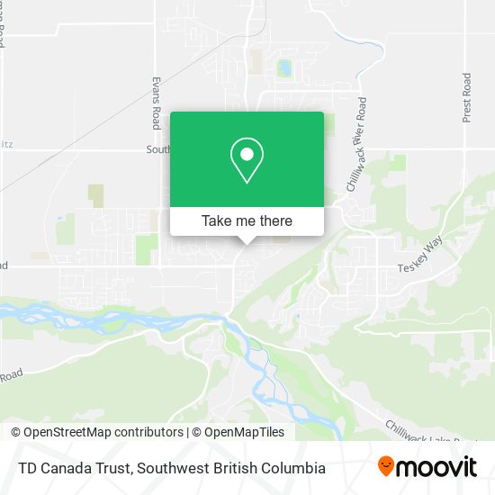 TD Canada Trust map