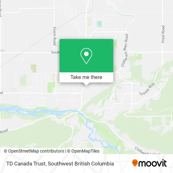 TD Canada Trust map