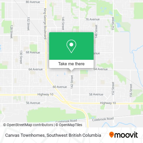 Canvas Townhomes map