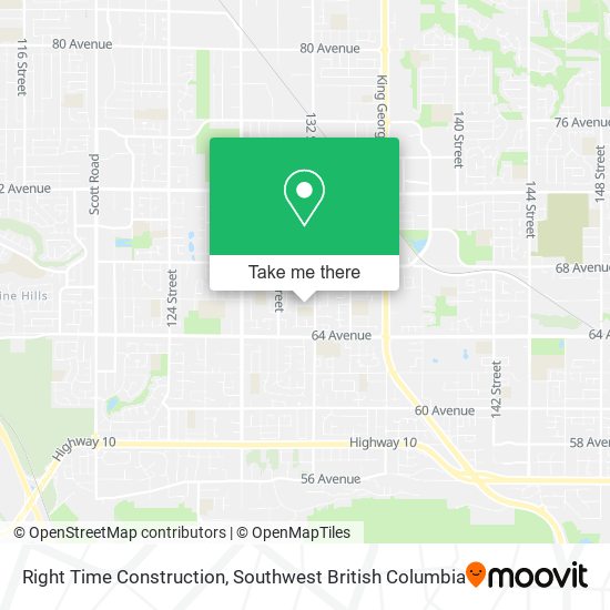 Right Time Construction map