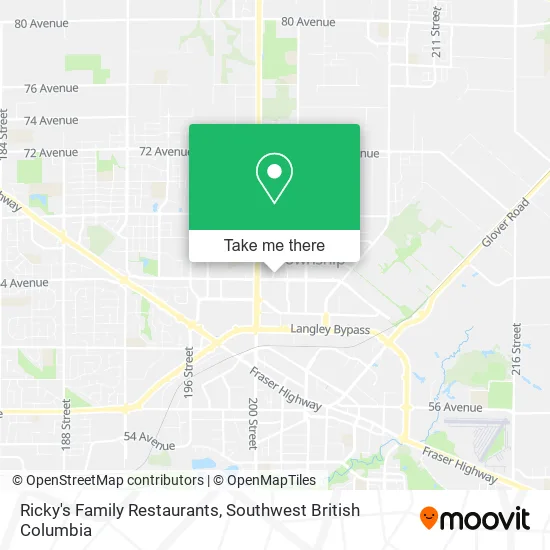 Ricky's Family Restaurants map