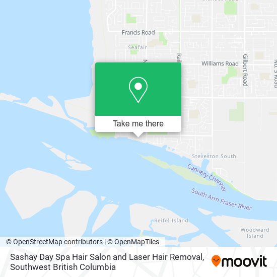 Sashay Day Spa Hair Salon and Laser Hair Removal map