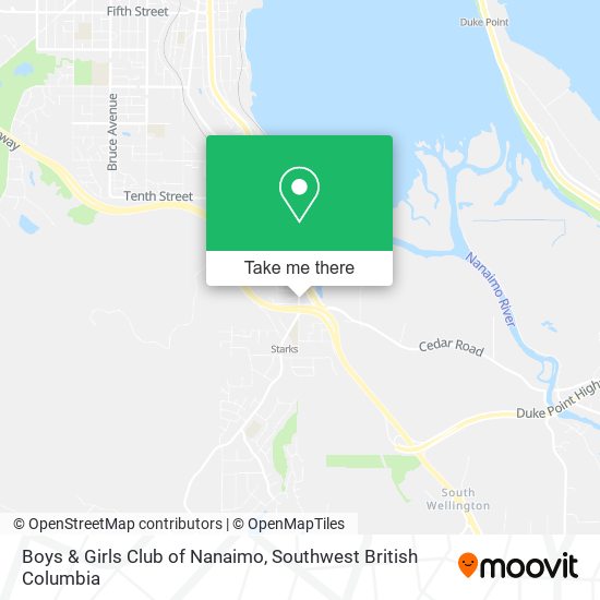 Boys & Girls Club of Nanaimo map