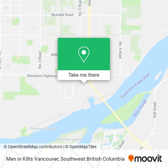 Men in Kilts Vancouver map