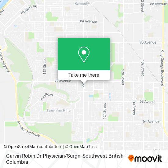 Garvin Robin Dr Physician / Surgn map