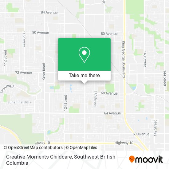 Creative Moments Childcare map