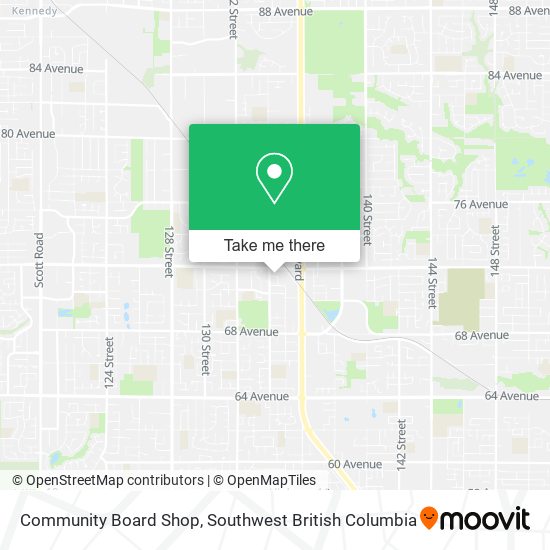 Community Board Shop map