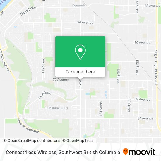 Connect4less Wireless map